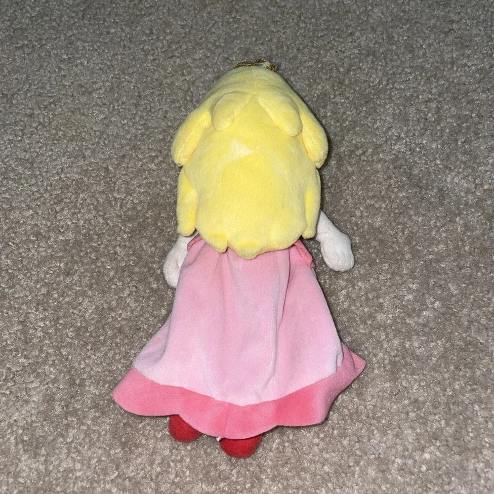 Nintendo Super Mario Princess Peach Plush 9 Inch San-Ei Little Buddy 2017 Pink